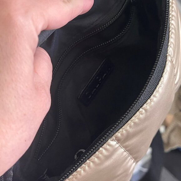 Gold Calpak Mini Belt Bag with Backpack Key Pouch - Picture 5 of 6
